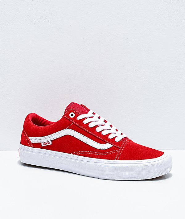 Vans pro red hotsell